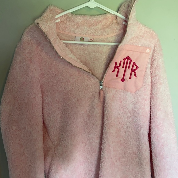 Monogram fuzzy hoodie - Picture 1 of 1